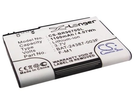 Batteri til SmartPhone, mobil til Blackberry Pearl 3G, Pearl 2, Pearl 9100 osv.