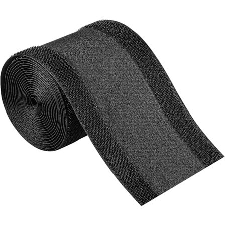 Kabelgrep gulv kabeldeksel ledninger kabelbeskytter kabelhåndtering kun for kommersielt kontorteppe (svart, 1 stk)