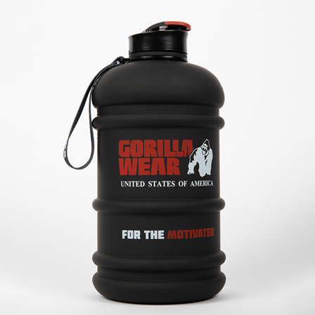 Gorilla Wear Kande Vandflaske 2,2 L Sort