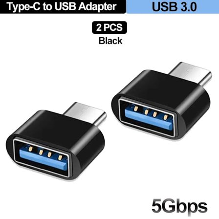 Mobiltelefonadapter Typ C till USB Adapter 3.0 USB-C 3.1 Hane OTG A Hona Datakontakt kompatibel MacBook Pro iPad Mini 6/Pro