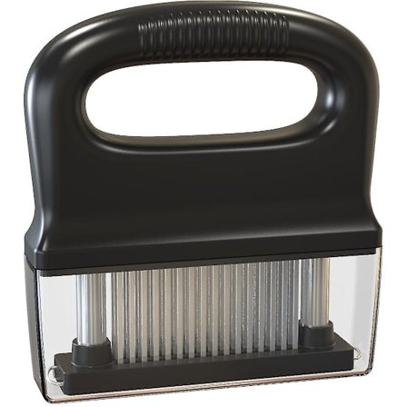 Kjøttmører med 48 rustfrie stålnåler, kjøkkenredskap best for møring, grill, marinade