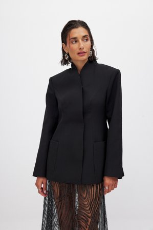 NA-KD Blazer cintré - Blazer ajusté - Noir - EU 34