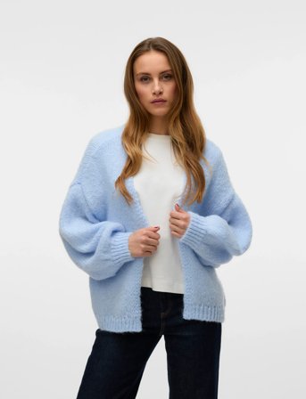 Vero Moda Vmmaybe Ls Open Cardigan Noos - Blue - XS