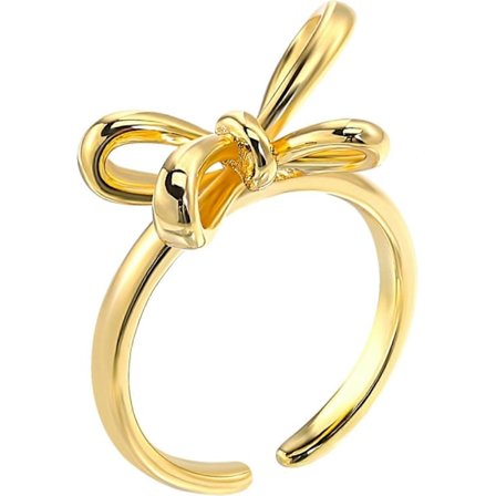 Sløjferinge, Guld Sløjfering, Dame Båndringe, Sløjfeknude Ring Statement Smykker Til Hende