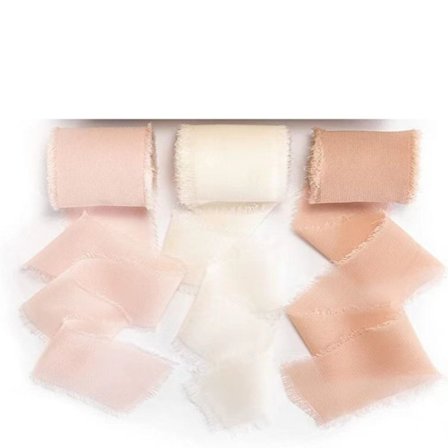 3 stk Chiffonbånd Frynsebånd PINK 1 1