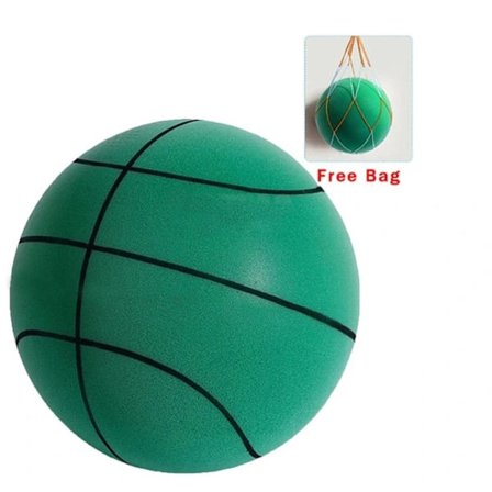 Høy elastisk The Handleshh stille basketball innendørs stille treningsball ubelagt 24cm oransje
