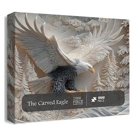 Det utskårne ørne puslespillet 1000 brikker puslespill spill utfordring
