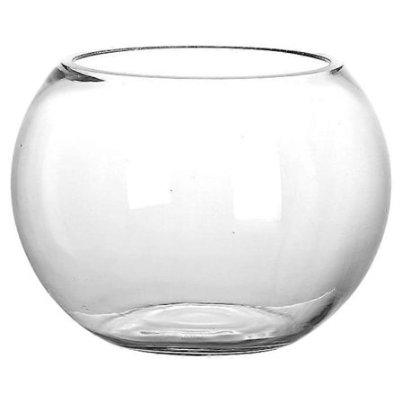 Klar Skål Glasvas Glas Bubbelskål Glas Rund Vas Planteringskärl Terrarium Fisk Skål