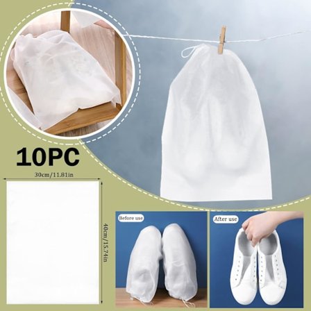 Non Woven Gjenbrukbar Tørkepose Reise Snøring Lommesko Oppbevaring