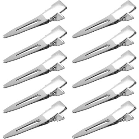 70 stk. krøllejern, 1,75 tommer enkeltbenet krøllejern sektionsklemmer metal alligator hårnåle klemmer til hårforlængelser