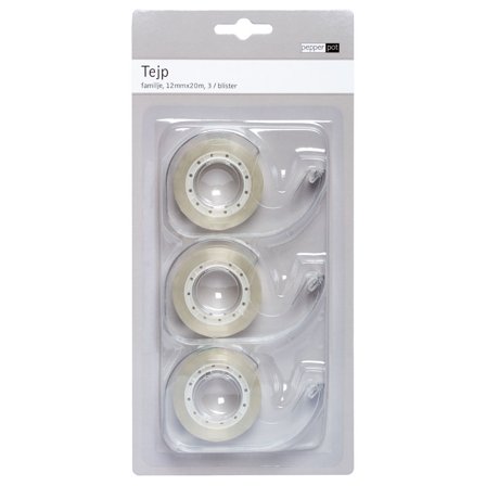 Tejp med Hållare 3-pack