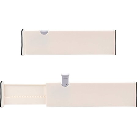 Modulaarinen muovinen laatikonjakaja (2 kpl) - 37,5 x 10 cm - Expan