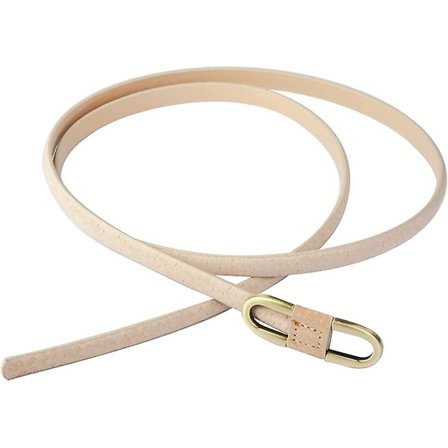 Super Slim Trendy Damebukse Kjolebelte Med Bronse Spenne