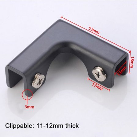 Vinkel Hörnkod Glasklämma STYLE 6 STYLE 6