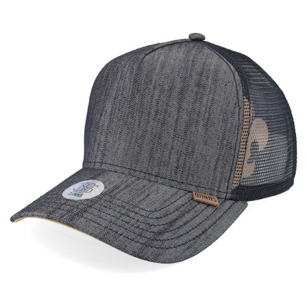 Djinns - Svart trucker Caps - Hft Cap Linen 2014 Black Trucker @ Hatstore