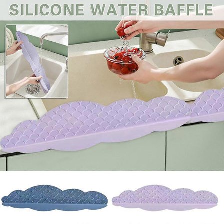 Köks Silikon Vatten Skydd Hushållsdiskbänk Bänkskiva Sugkopp Typ Vattentät Grönsakstvätt Diskbänk Vatten Skydd