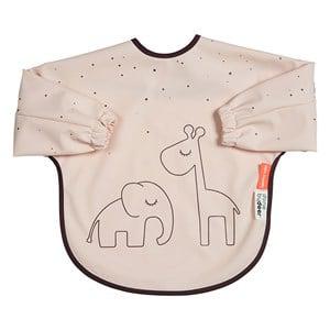 Done by Deer Powder pink Dreamy Dots 6-18 m Sleeved Bib One Size - Baby feeding - One size - Pink
