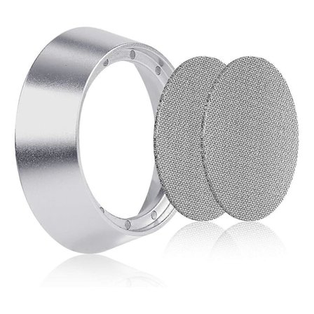12 Magnetisk Doserings Trakt Sett, 58mm Espresso Doserings Trakt Puck Skjerm Kit Aluminium Portafilter Trakt med 2 Filter
