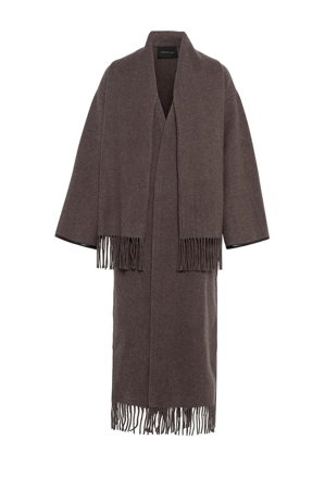 Eliza Lambswool coat Brown Mel