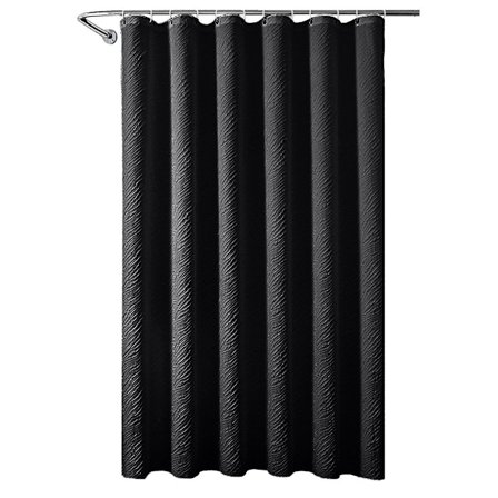 Duschdraperier för badrum, Vattenavvisande duschdraperi Svart