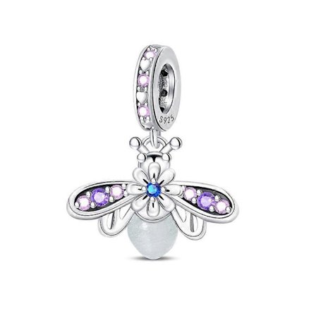 Charms 925 Originale Glas Zircon Hjerte Vedhæng Perler Passer Armbånd Halskæde Til Kvinder Charm Sølv 925 Luksus DIY Smykkegave