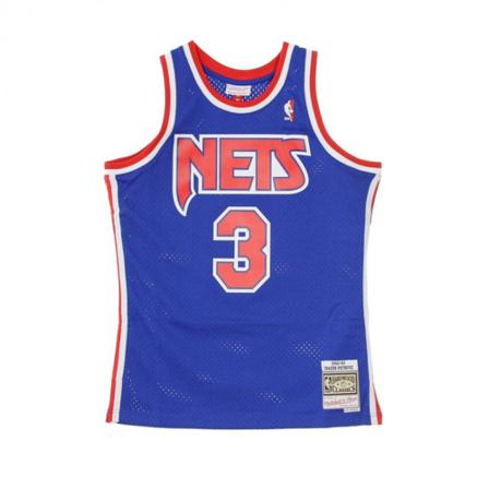 Mitchell & Ness Basketball NBA Swingman Jersey Drazen Petrovic NO3 Nejnet Road , Blauw , Heren , Maat: S Sportshirts