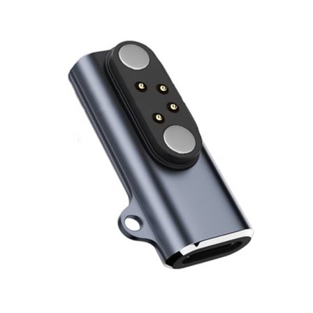 Effektiv Magnetisk Laddkabeladapter Enkel Anslutning 4-stiftskontakt Huvud för Benledningshörlurar