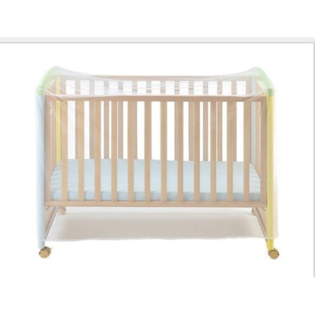 Myggnett til seng, hvit