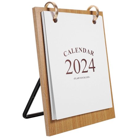 2024 Bordkalender Skrivebords Kalender Månedlig Kalender Papirkalender For Kontor