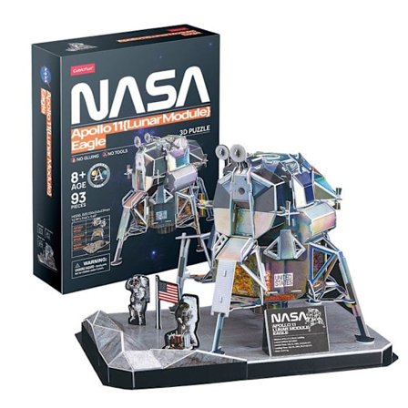 3D-puslespil Lunar Module Eagle, 3D-puslespil til børn, model til at bygge til voksne, gave til 8-årig dreng, modeller og modellering