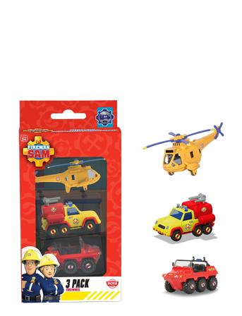 Fireman Sam - 3-Pack, 1: 64, 3-Asst Red Dickie Toys