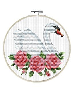 Kirjontapakkaus Taulu Joutsen-Needleart World