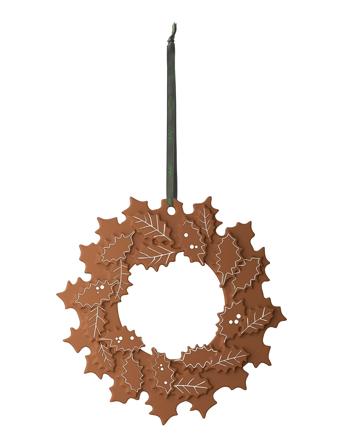 Gingerbread Julekrans Ø18.5 Cm Brun Home Decoration Christmas Decoration Christmas Accessories Brown Kähler