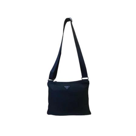 Prada Vintage Pre-owned Nylon Crossbody Tas , Zwart , Dames , Maat: ONE Size Vintage Tassen
