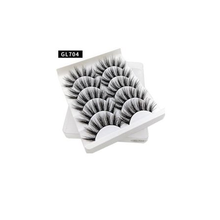 5-par lösögonfransar - 3D faux mink GL-704