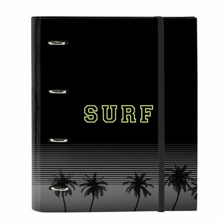 Ringbindersmappe Safta Surf A4 Sort (27 x 32 x 3,5 cm)