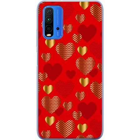 Kompatibelt Mobildeksel til Xiaomi Xiaomi Redmi Note 9 4G GoldenHearts