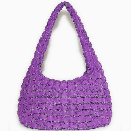 Höst Vinter COS Cloud Bun Liten Stor Kapacitet Dumpling Crossbody Väska, Lila