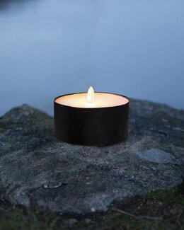 Marschall LED Ljus Torch Candle ø 10,5 cm Svart