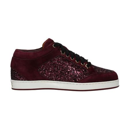 Jimmy Choo, Sneakers Glitter Rood, Dames, Maat:37 1/2 EU