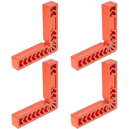 4 kpl Muoviset 90 Asteen Neliöasentopihdit L-Muotoinen Suorakulmapihdit