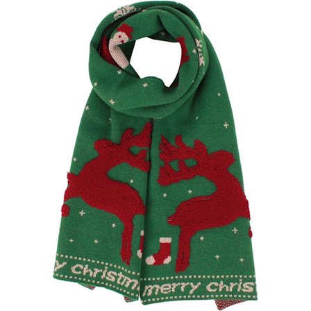 Julhalsduk med liten hjort för kvinnor, höst och vinter