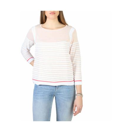 Armani Jeans - Stickade Tröjor & Koftor - Rosa - Dam - Storlek: L, Dam, Storlek: L