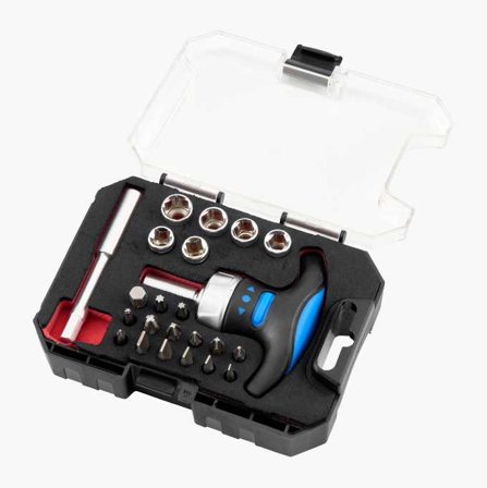 Biltema - Bits- og pipesett T-skrallehåndtak 24 deler