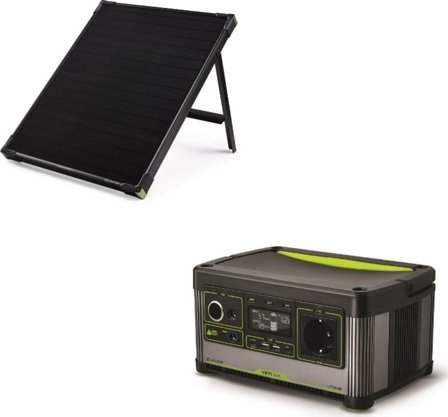 GoalZero Boulder 50 Solar Panel + Yeti 500X batteries Black