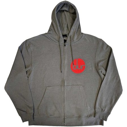 Blur Unisex Vuxen Logo Full Zip Hoodie XXL Grå