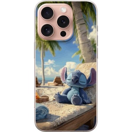 Kompatibelt Mobilskal till Apple Apple iPhone 16 Pro Disney Stitch kramar sköldpadda tropisk strand