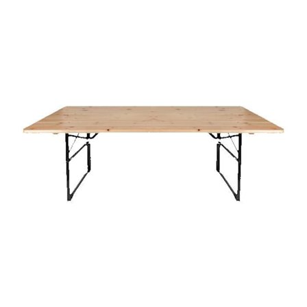 Puu- ja rautapöytä lapsille - P 40 x L 110 x K 54 cm - Beige