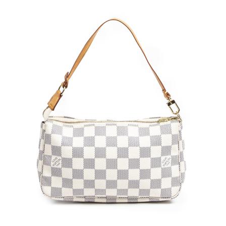 Louis Vuitton Vintage, Pre-owned Shoulder Bags Beige, Dames, Maat:ONE Size,brass