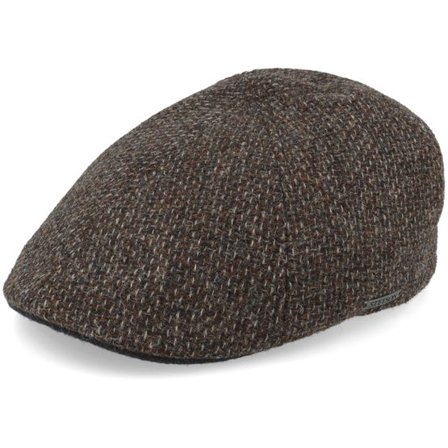 Stetson - Brun flatcap Keps - Texas Wool Brown Flat Cap @ Hatstore